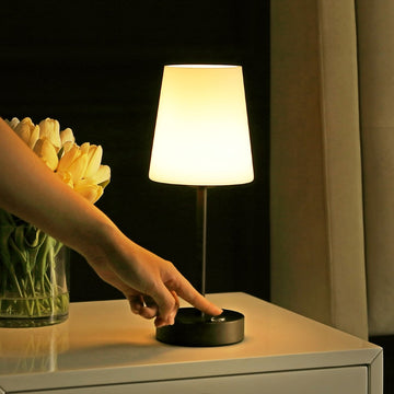 Carson 12.75" Modern Minimalist Iron Rechargeable Integrated LED Table Lamp - JONATHAN Y